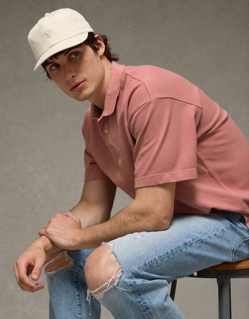 American Eagle AE Boxy Polo Shirt - Image 3